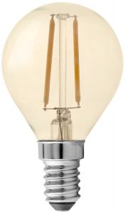 Led lamp mini globe filament goud