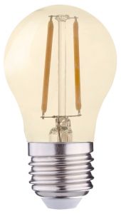 LED Filament Mini Globe Gold E27 1,2W = 11W E27